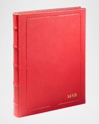 Lined Hardcover Leather Journal, 9"