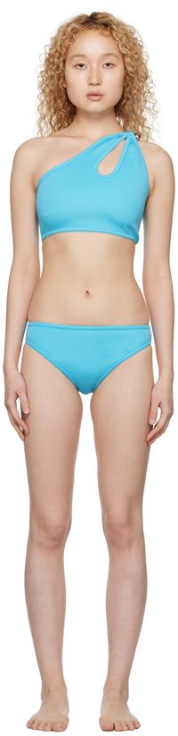 Bottega Veneta Bikini bleu à découpe