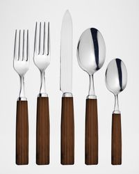 5-Piece Dakar Acacia Flatware Set