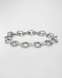 Oval Link Chain Bracelet in Silver, 10mm