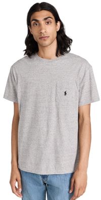 Polo Ralph Lauren Classic Fit Pocket Tee Heather Grey XS