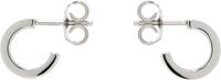 MM6 Maison Margiela Silver 'Year of the Snake' Minimal Numeric Earrings