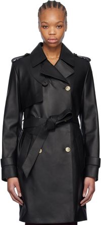 MACKAGE Black Mely Leather Coat