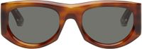 Gucci Brown Rectangular-Frame Sunglasses