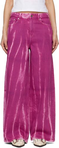GANNI Purple Overdyed Heavy Denim Marri Jeans