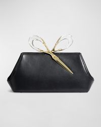 The Scissor Angular Leather Clutch Bag