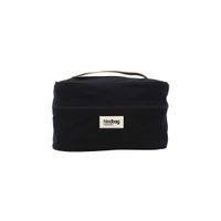 Hindbag - Vanity gaspard éponge rose corail - Taille Unique - Noir