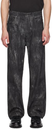 Engineered Garments Black Distressed Print RF Jeans