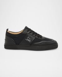Men's Retero Canvas and Leather Low-Top Sneakers