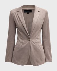 Ultra-Suede Tailored Blazer Jacket