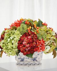 Mix Fall Floral in Ceramic Salver