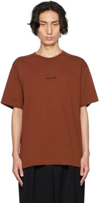 Helmut Lang Burgundy Inside Out T-Shirt