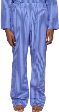 Tekla Blue Drawstring Pyjama Pants