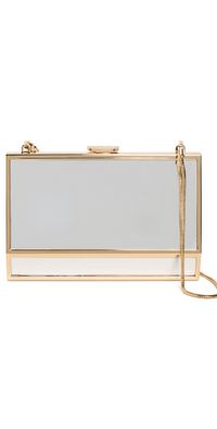SIMKHAI Maddox Mirror Clutch Gold One Size