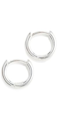Madewell Demi Skinny Huggie Hoops Silver One Size