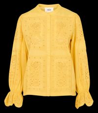 Ba&sh - Chemise droite en coton brodé - Taille 3 - Jaune