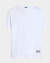 Men's Logo Stamp Cotton T-Shirt