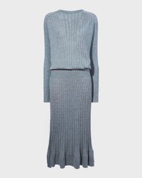 Eden Superfine Merino Wool and Silk Knit Dress