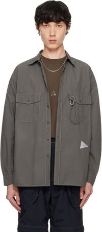 and wander Gray CORDURA Typewriter LS Shirt