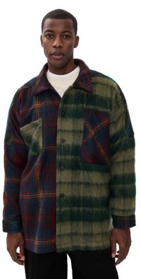 Nicholas Daley Smock Jacket Combo Tartan L