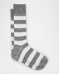 Men's Barry Thick Stripe Crew Socks