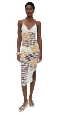 Bahia Maria Maxi Flora Dress Ivory L