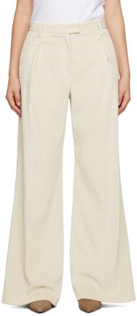 rag & bone Off-White Bennett Trousers