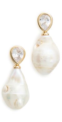 Ettika Freshwater Heirloom Earrings Pearl One Size
