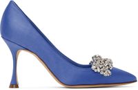 Manolo Blahnik Escarpins Khafina bleus