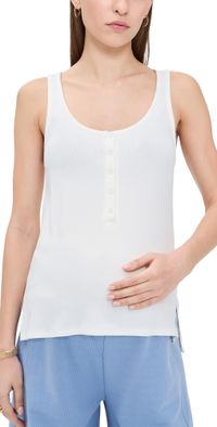 HATCH The Softest Rib Nursing Tank Ivory 2