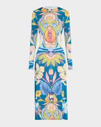 Vaughn A-Line Floral-Print Maxi Dress
