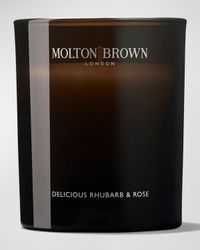 Delicious Rhubarb and Rose Signature Scented Single-Wick Candle, 6.7 oz.