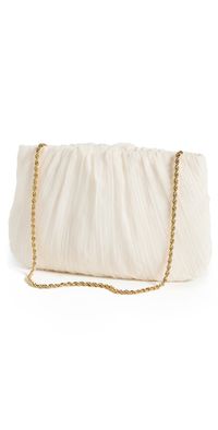 Loeffler Randall Brit Flat Pleated Pouch Pearl One Size