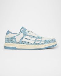 Men's Boucle and Leather Skel Top Sneakers