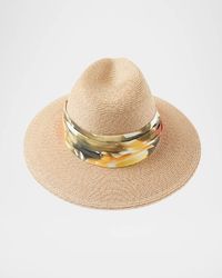 Courtney Woven Paper Fedora