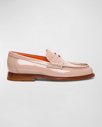 Airglow Patent Leather Penny Loafers