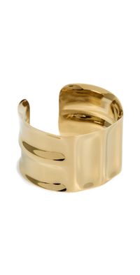 MAYAMAR Gold Hammered Cuff Bracelet Gold One Size
