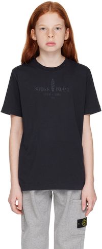 Stone Island Junior Kids Navy Printed T-Shirt