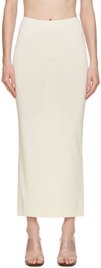 ÉTERNE Off-White Emma Maxi Skirt