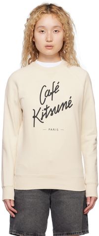 Maison Kitsuné Off-White 'Café Kitsuné' Sweatshirt