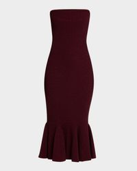 Blerina Strapless Sparkly Knit Midi Dress