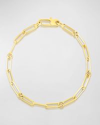 18k Paperclip Bracelet