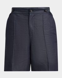 Men's Denim Pintuck Shorts