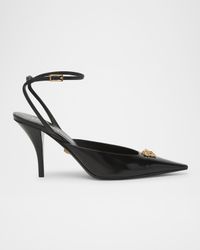 La Medusa Calfskin Leather Pumps