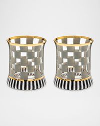 8 oz. Carnival Sterling Glass Tumbler, Set of 2