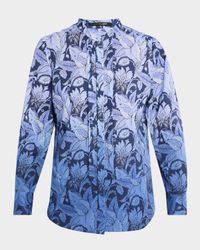 Napa Ombre Floral-Print Blouse