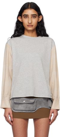Gimaguas Gray & Beige Riviera Top