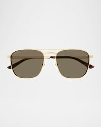 Men's GG1881SM Metal Aviator Sunglasses