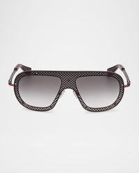 Men's LB0012M Metal Shield Sunglasses