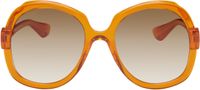 Gucci Orange Saint Tropez Oversized Sunglasses